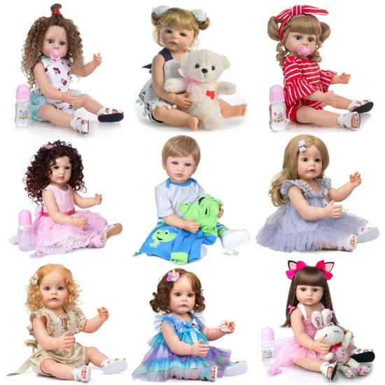 Tombotoys Shantou Brinquedos Atacado Crianças Crianças Recém Nascidas Boneca Bebê Silicone Babydoll Set Play House Brinquedos Bonito Reborn Baby Dolls Girl Toy Baby Doll