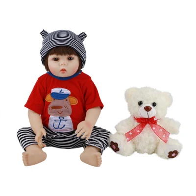 48cm meninos bonecas de silicone bebê reborn boneca menina brinquedos recém-nascidos presentes de natal brinquedos silicone bonecas macias para crianças presente
