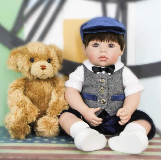 Fabricante OEM de bonecas reborn de silicone personalizadas de fábrica OEM, preço de boneca macia de vinil plástico para bebês recém-nascidos, brinquedo de boneca personalizado de 18 polegadas, fabricante de boneca americana na China
