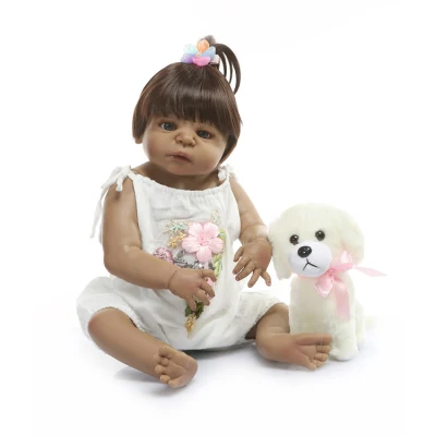 Boneca bebê reborn de 22 polegadas, brinquedo de menina, 55 cm, presente, boneca de menina, brinquedos realistas