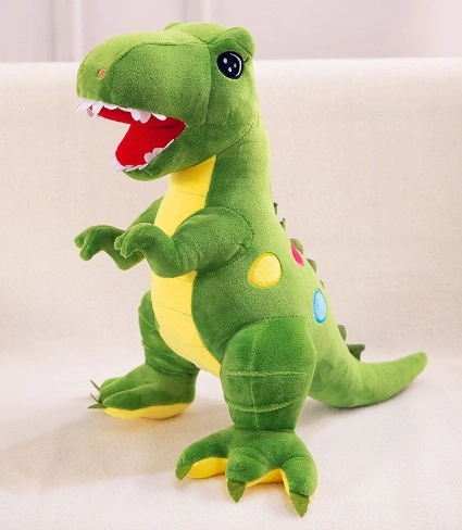 Presente promocional personalizado de lembrança brinquedo de pelúcia chaveiro de dinossauro de animal selvagem